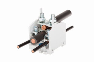 Stoupací svorkovnice OBL 95/35-1 krytá na DIN/panel 1pól. 1x 95mm2 a 4x35mm2