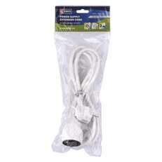 Prodlužovací kabel 2 m 1 zásuvka bílý PVC 1mm2 EMOS P0112