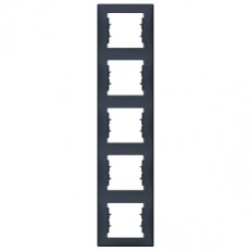 Sedna Rámeček pětinásobný vertikální, Graphite SCHNEIDER SDN5801570