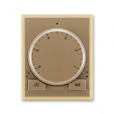 Termostat otočný univerzální 3292E-A10101 25 kávová/led. opálová Element ABB