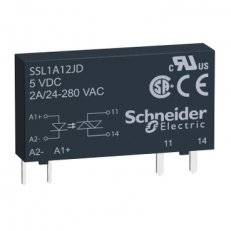 1fázové SSR 280 V AC 2 A 12 V DC SCHNEIDER SSL1A12JD