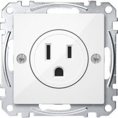 Zásuvka USA standard 15 A, 125 V, 2-pole + E, polar SCHNEIDER MEG2151-0319
