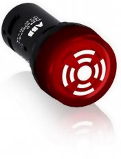 ABB CB1-613R Bzučák kompaktní 230V AC pulsující tón prosvětlený červený