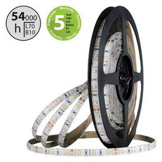 LED pásek SMD2835 NW, 60LED/m, 4,8W/m, DC 12V, 390lm/m, CRI90, IP54, 8mm, 5m