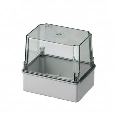 Krabice S-BOX 316H-P, 150x110x140, IP56, vysoká, průhl. víko, kov. šrouby, 650°C