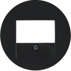 Centrální díl pro TAE zásuvku,USB a repr. zásuvku, R.x/R.classic, černá lesk