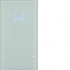 Dotykový sensor 3-násobný s termostatem R.3 sklo, bílá BERKER 75643050