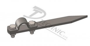 DOT 250 Držák ochranné trubky a jímače - špička - L=250 mm DT TECHNIC 102190