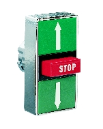Kovové trojtlačítko ww-STOP-zz