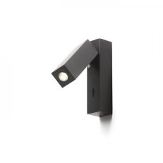FADO I nástěnná černá 230V LED 3W 45° 4000K RENDL R12473