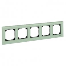 Merten Rámeček pětinásobný M-Elegance, Emerald Green SCHNEIDER MTN404504