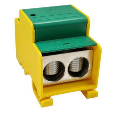 Distribuční blok DTB 2x120/2x120 žluto-zelený ELEKTRO BEČOV UB2120.24