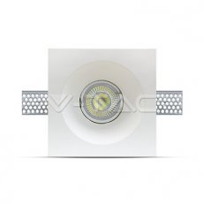 GU10 Fitting Square Gypsum White,  VT-77