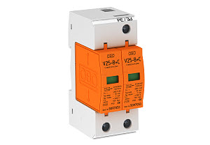OBO V25-B+C 2-280 Kombinovaný svodič přepětí, typ 1+2,2P,TN, 280V