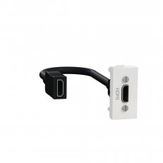 NOVÁ UNICA HDMI konektor (předzapojený), 1M, Bílý SCHNEIDER NU343018