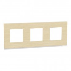 Unica Pure Krycí rámeček trojnásobný, Nordic Wood SCHNEIDER NU600683