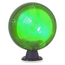 Ploché zábleskové (6J/1F) svítidlo 240 VAC, zelené, FAROLAMP X S SIRENA 85371