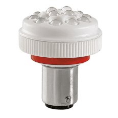 Žárovka LED LD 145 F EXL 24 V, ACDC, BA15d, červená SIRENA 29793