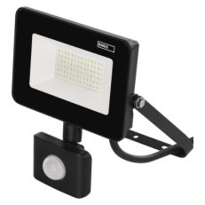 LED reflektor SIMPO s pohybovým čidlem, 30W, černý, neutrální bílá EMOS ZS2332