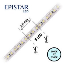 LED pásek 120LED/m 3528 IP65 6000-6500 K bílá 12V 8mm 20m FK TECHNICS 4731267-63