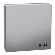 Kryt spínače, Merten D-Life, IP44, Stainless Steel    SCHNEIDER MTN3304-6036