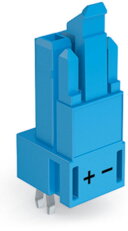 Zásuvka na desky plošných spojů rovné provedení 2pól. modrá WAGO 890-3102