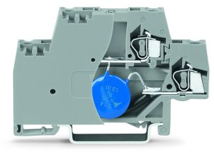Svorka pro moduly dvoupatrová s bočnicí šedá 2,5mm2 WAGO 280-504/281-585