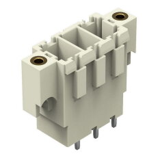 Konektor s pájecími piny THT pájecí kontakt 1,0x1,2 mm rovné světle šedá 3pól.