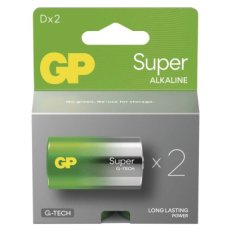 Alkalická baterie GP Super D (LR20) B01412