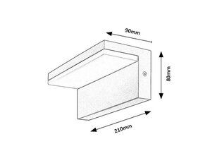 ZARAGOZA LED 10W IP54 černá 4000K 560lm RABALUX 77092