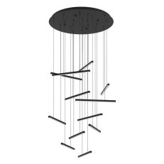 Závěsné svítidlo LINDOZA LED černá 12X8,4W EGLO 390351