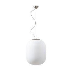 Závěsné LED svítidlo se skleněným stínidlem TANIA L2 41W IP40 DALI 3K nerez