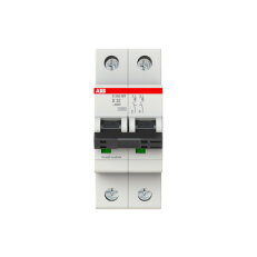 ABB S202MT-D32, dvoufázový jistič,  32A, D, 10kA, určeno pro drážní aplikace