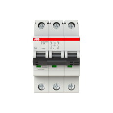 ABB S203MTR-C3, třípólový jistič, 3A, C, 10kA, určeno pro drážní aplikace