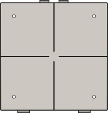 NHC 4násobný ovladač s LED + snímač teploty LIGHT GREY NIKO 102-52204