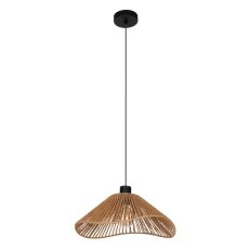 Závěsné svítidlo LAVISTER E27 černá/papír NATUR 1X60W IP20 EGLO 44072