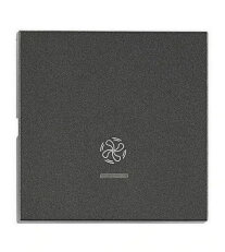 Kryt přístrojů s průhledem, symbol ventilátor, antracit SCHRACK EV112319--