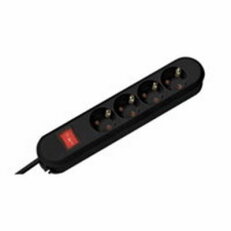 Bachman 381.130K SMART 4xCEE7/3 bk, 1xswitch power 1,5m CEE7/7