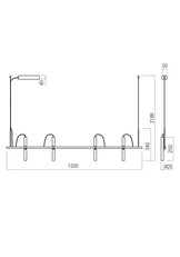 Závěsné svítidlo PRAXI SU LED 28.5W 3000K MBK  REDO 01-3713