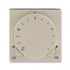 Termostat univerzální otočný 3292H-A10101 18 macchiato/bílá Levit ABB