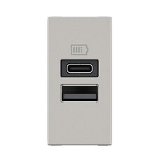 MOSN 2XUSB-A+C NABÍJEČKA 3A 1M HLINÍK LEGRAND 077671L