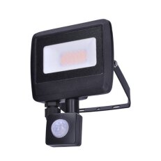 LED reflektor Easy se sensorem 20W 1600lm 4000K IP44 černý SOLIGHT WM-20WS-O