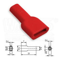 KRT2-48-PVC-RD kryt pro lisovací konekto
