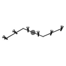 Stropní svítidlo LEDVANCE LED SPOT BLACK 6 X 3.4W 927 DIM