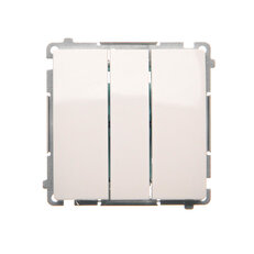 Trojité tlačítko s orientačním LED podsvětlením 10AX, 250V~,bílá BMP31L.01/11