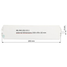 Napájecí zdroj 50W, DC24V, IP20, řízení DALI2 a tlačítko, 2 CH, DT6