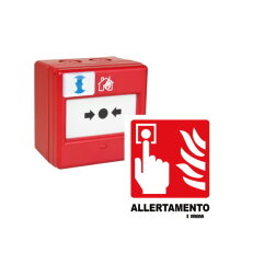 Box s tlačítkem výstražný PULSANTE ALLERTAMENTO SIRENA 55320