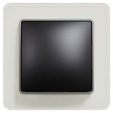 Sedna D/E Rámeček jednonásobný, Bílé Sklo SCHNEIDER SDD360801