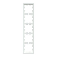 Rámeček Merten D-Life, pětinásobný, lotus white, lesklý plast MEG4050-6535