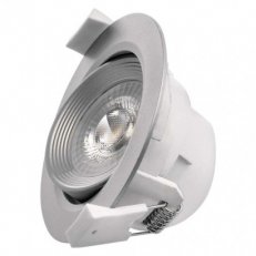 LED bodové kruhové svítidlo spotlight 7W 500LM WW stříbrné ZD3630 teplá bílá